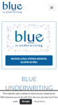Mobile Screenshot of blueunderwriting.com
